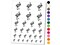 Emu Large Australian Flightless Bird Temporary Tattoo Water Resistant Fake Body Art Set Collection